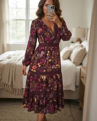Vestito SouthernCotton floreale con pizzo, M. 🌸