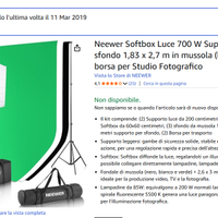 Neewer Softbox Luce 700 W e sfondi