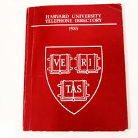 Elenco Telefonico Università Harvard 1985 Raro