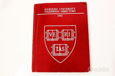 Elenco Telefonico Università Harvard 1985 Raro