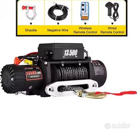 Verricello elettrico 12v 13500lb offroad 4x4