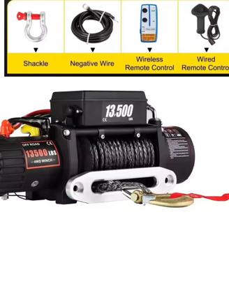 Verricello elettrico 12v 13500lb offroad 4x4