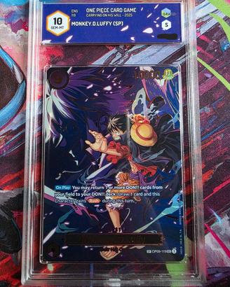 One Piece TCG- Luffy OP13 Graad 10 GEM-MT