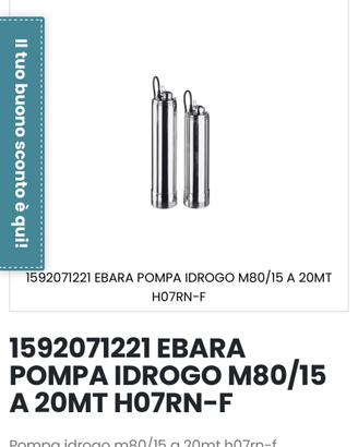 Elettropompa sommersa Ebara