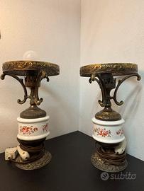 Coppia di lampade da tavolo vintage italiane