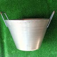 Caldarella in acciaio due manici d. 32