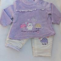 Maglione più pantaloni imbottiti 74cm