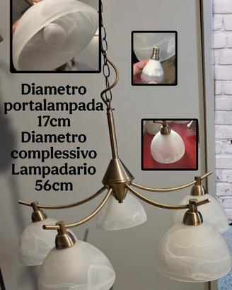Lampadario a 5 luci