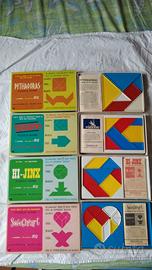 5 puzzle game USA Kohner anni '70 tangram