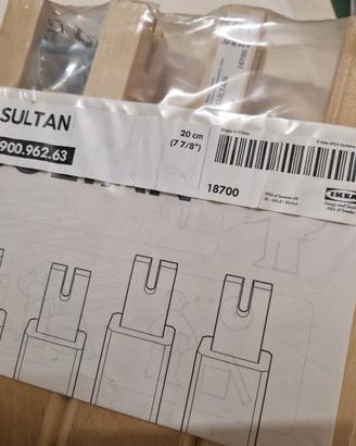 PIEDI IKEA SULTAN PER TAVOLINO