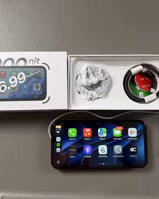 Display 6,9” Carplay e Android Auto
