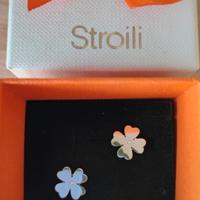 Orecchini Lobo Lady Chic Acciaio Cristallo - Stroi