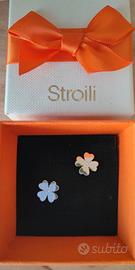 Orecchini Lobo Lady Chic Acciaio Cristallo - Stroi