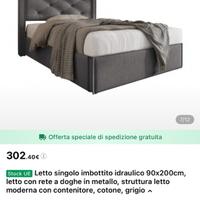 Letto contenitore singolo