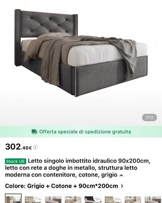 Letto contenitore singolo