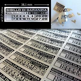 100 sigilli di garanzia e di sicurezza "void"