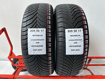 2 gomme 205 50 17 Michelin 4stagione