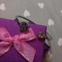 Bracciale rigido aperto con segno zodiacale Pesci