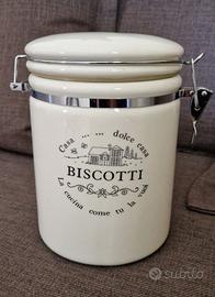 Biscottiera in ceramica con chiusura ermetica