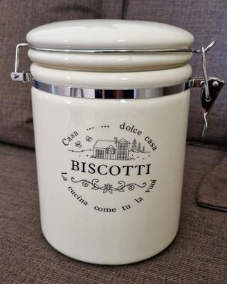 Biscottiera in ceramica con chiusura ermetica