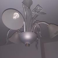 Lampadario in vetro