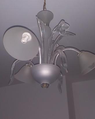 Lampadario in vetro