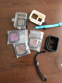 custodia subacquea GoPro 8 black 3 filtri