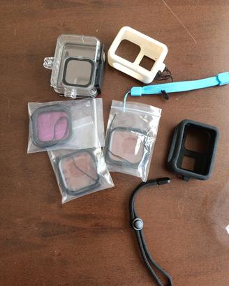 custodia subacquea GoPro 8 black 3 filtri