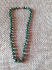 Collana  girocollo pietre  Giada