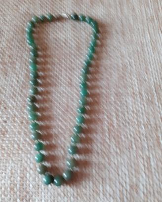 Collana  girocollo pietre  Giada