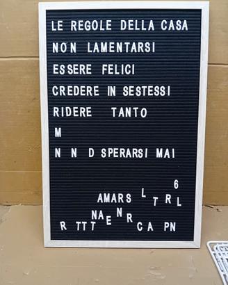 Listino prezzi bar bacheca menù cartello feltro