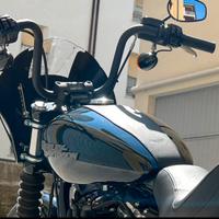 Para serbatoio in cuoio per Harley Davidson
