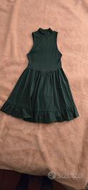 Vestito Zara verde bottiglia
