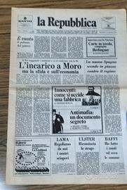 "la Repubblica" primo numero 1976