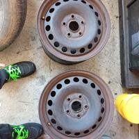 cerchi in ferro 5x 108 mozzo 58 6j