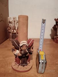 Portacandele in terracotta Peru'