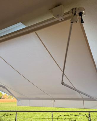 Tenda motorizzata due bracci estensibile 4x3 metri