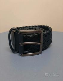 Cintura in pelle blu Loro Piana