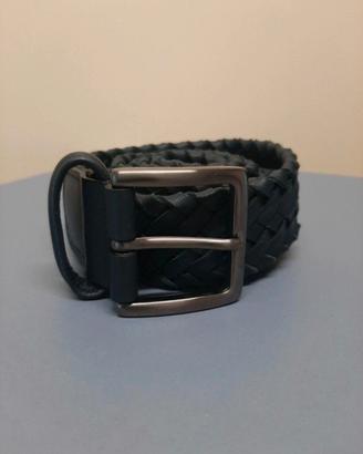 Cintura in pelle blu Loro Piana