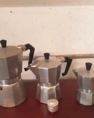 Tre caffettiere
