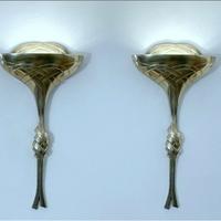 Coppia di lampade da parete ART DECO C.S. ARTE '70