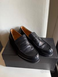 Mocassini Uomo Farinacci Neri in Vera Pelle – Made