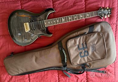 PRS Guitars SE Custom 24 Semi-Hollow Piezo Charcoa