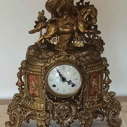 OROLOGIO DA TAVOLO IN BRONZO DORATO INIZIO ‘900