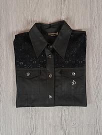 camicia donna ROCCOBAROCCO maniche in pizzo tg 44 