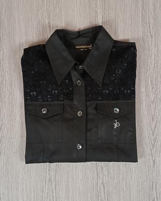 camicia donna ROCCOBAROCCO maniche in pizzo tg 44 