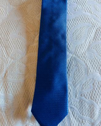 Cravatta Louis Vuitton Micro Damier Blu