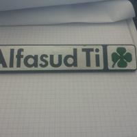 Alfasud ti quadrifoglio verde scritta posteriore