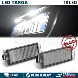 Luci Targa LED per Renault Bianca Potente Canbus