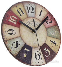 Timelike Orologio da Parete Vintage Silenzioso